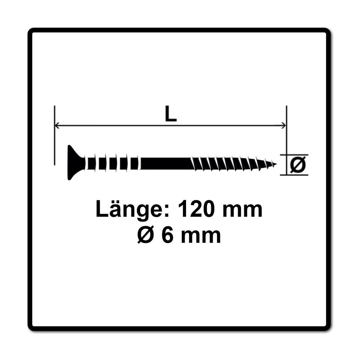 SPAX Justierschraube 6,0x120 mm 100 Stück ( 161010601205 ) Justiergewinde mit Halterillen Flachkopf T-STAR Plus 4Cut WIROX