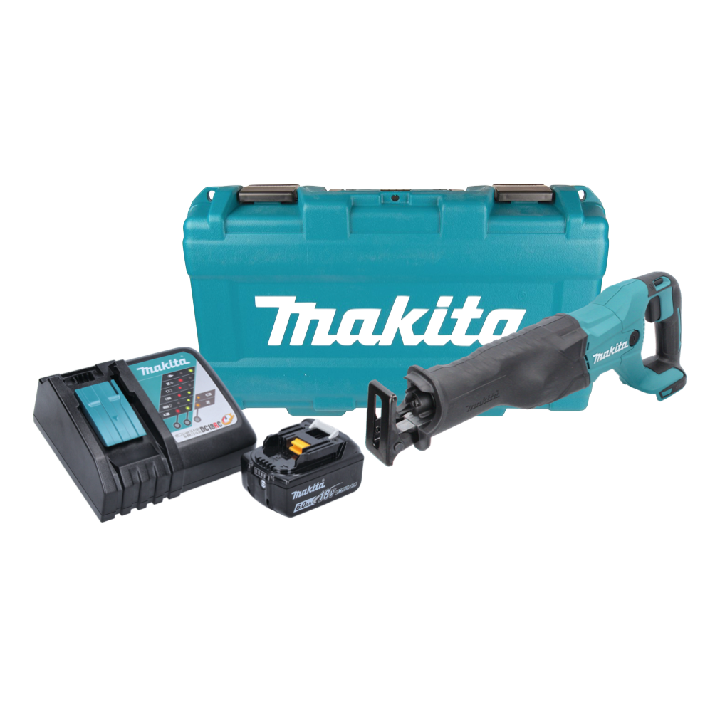 Makita DJR 186 RG1K Akku Reciprosäge Säbelsäge 18 V + 1x Akku 6,0 Ah + Ladegerät + Koffer