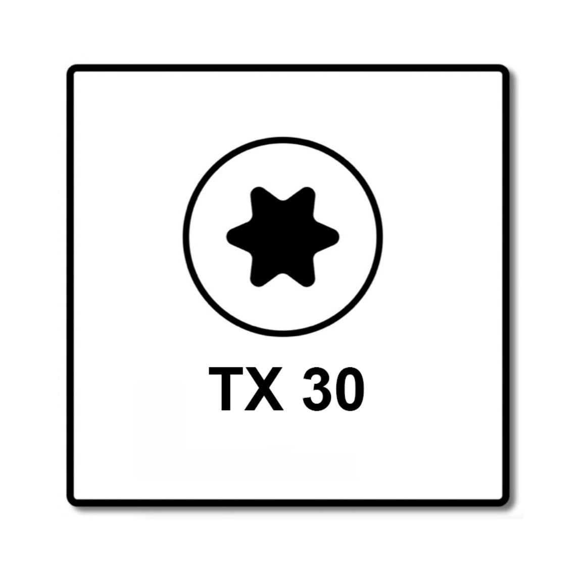 Fischer Power-Fast II FPF II Spanplattenschraube 6,0x80 mm 100 Stück ( 670485 ) Senkkopf mit Torx Teilgewinde galvanisch verzinkt, blau passiviert