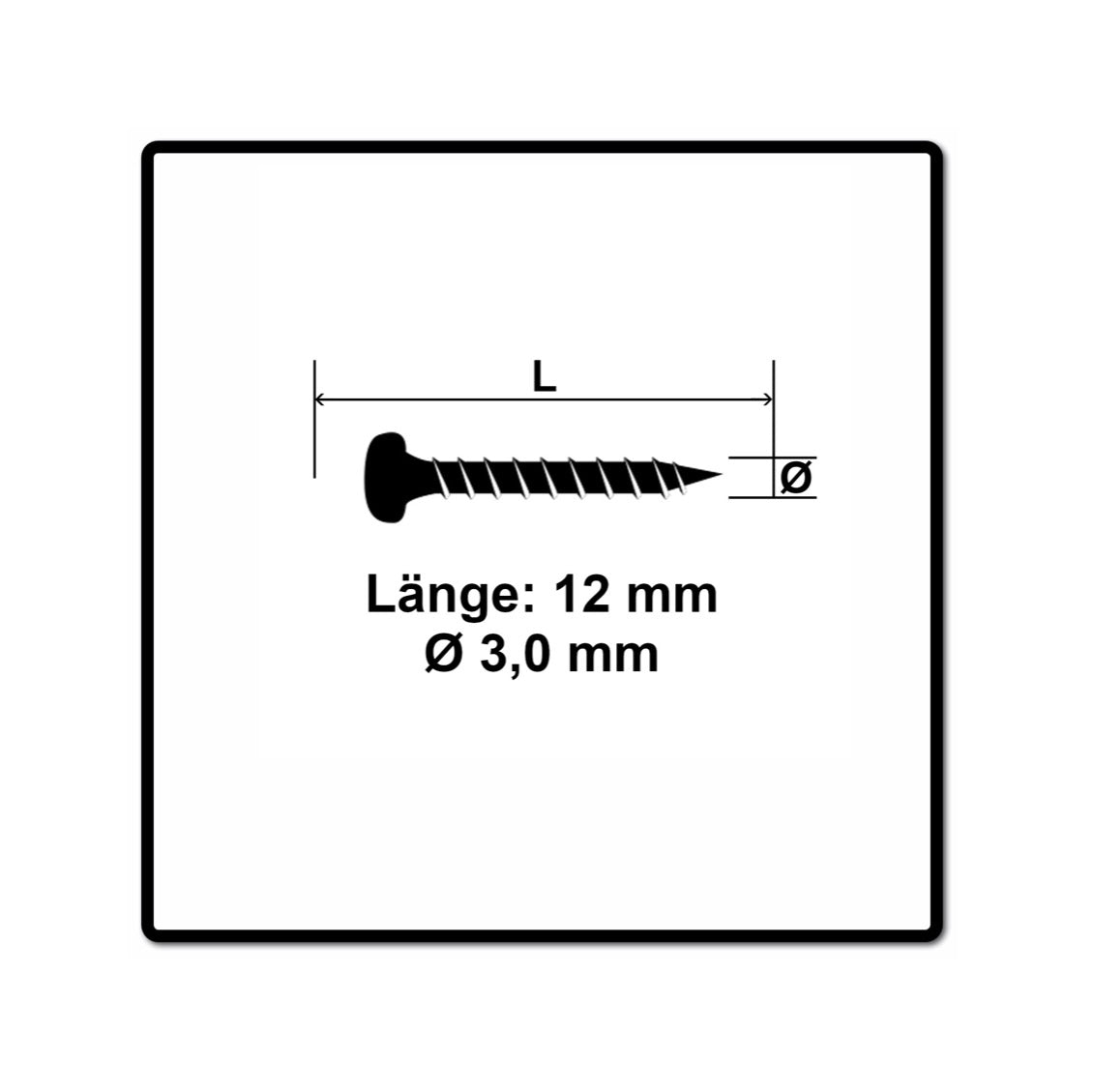 Fischer Power-Fast II FPF II Spanplattenschraube 3,0x12 mm 200 Stück ( 670056 ) Pan Head mit Torx Vollgewinde galvanisch verzinkt, blau passiviert