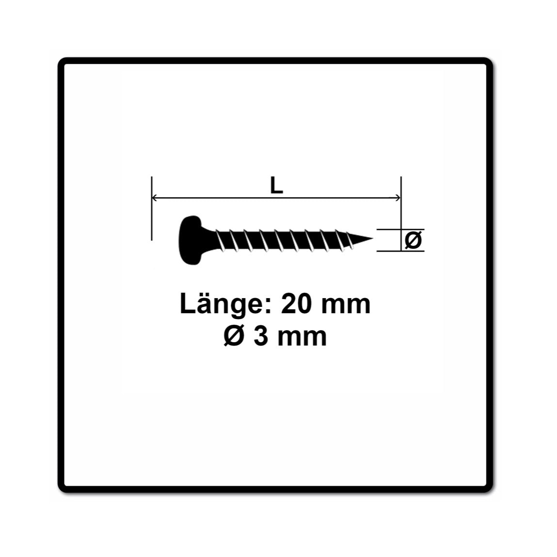 Fischer Power-Fast II FPF II Spanplattenschraube 3,0x20 mm 200 Stück ( 670058 ) Pan Head mit Torx Vollgewinde galvanisch verzinkt, blau passiviert