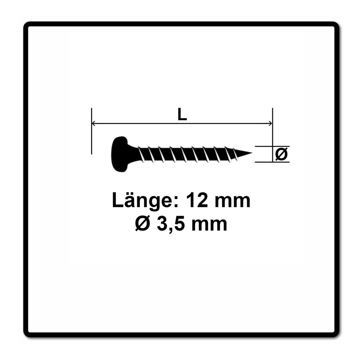 Fischer Power-Fast II FPF II Spanplattenschraube 3,5x12 mm 200 Stück ( 670097 ) Pan Head mit Torx Vollgewinde galvanisch verzinkt, blau passiviert