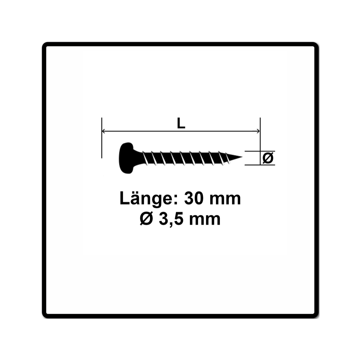 Fischer Power-Fast II FPF II Spanplattenschraube 3,5x30 mm 200 Stück ( 670102 ) Pan Head mit Torx Vollgewinde galvanisch verzinkt, blau passiviert