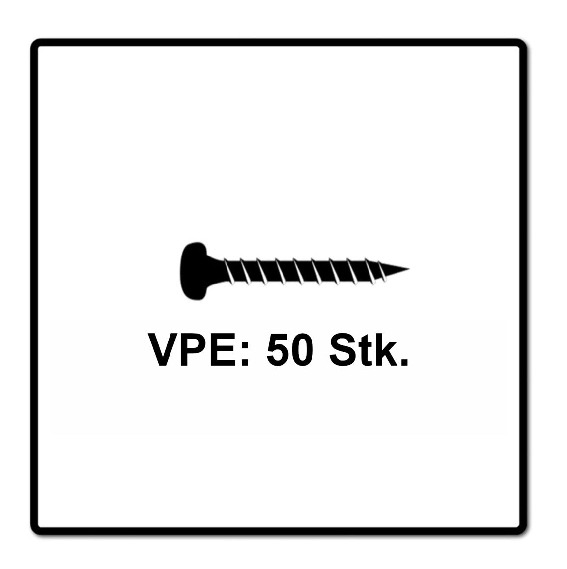 Fischer Vis pour panneaux de particules Power-Fast II FPF II 6.0x60 mm - 50 pièces (670532) Tête cylindrique + Filetage complet Torx, zinguée, passivée bleue