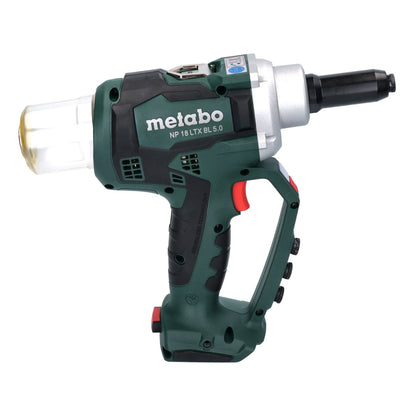 Metabo NP 18 LTX BL 5.0 Akku Blindnietpistole 18 V 10 kN Brushless ( 619002840 ) + metaBOX - ohne Akku, ohne Ladegerät