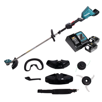 Makita DUR 368 LRF2 Akku Rasentrimmer 36V ( 2x18V ) Brushless + 2x Akku 3,0Ah + Ladegerät