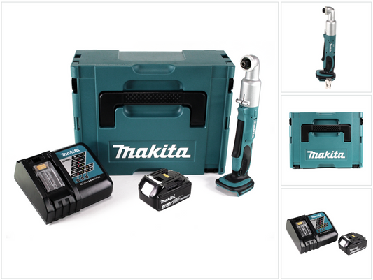 Makita DTL 061 RM1J Clé à chocs angulaire sur batterie 18V 1/4" 60Nm + 1x batterie 4,0Ah + chargeur + Makpac