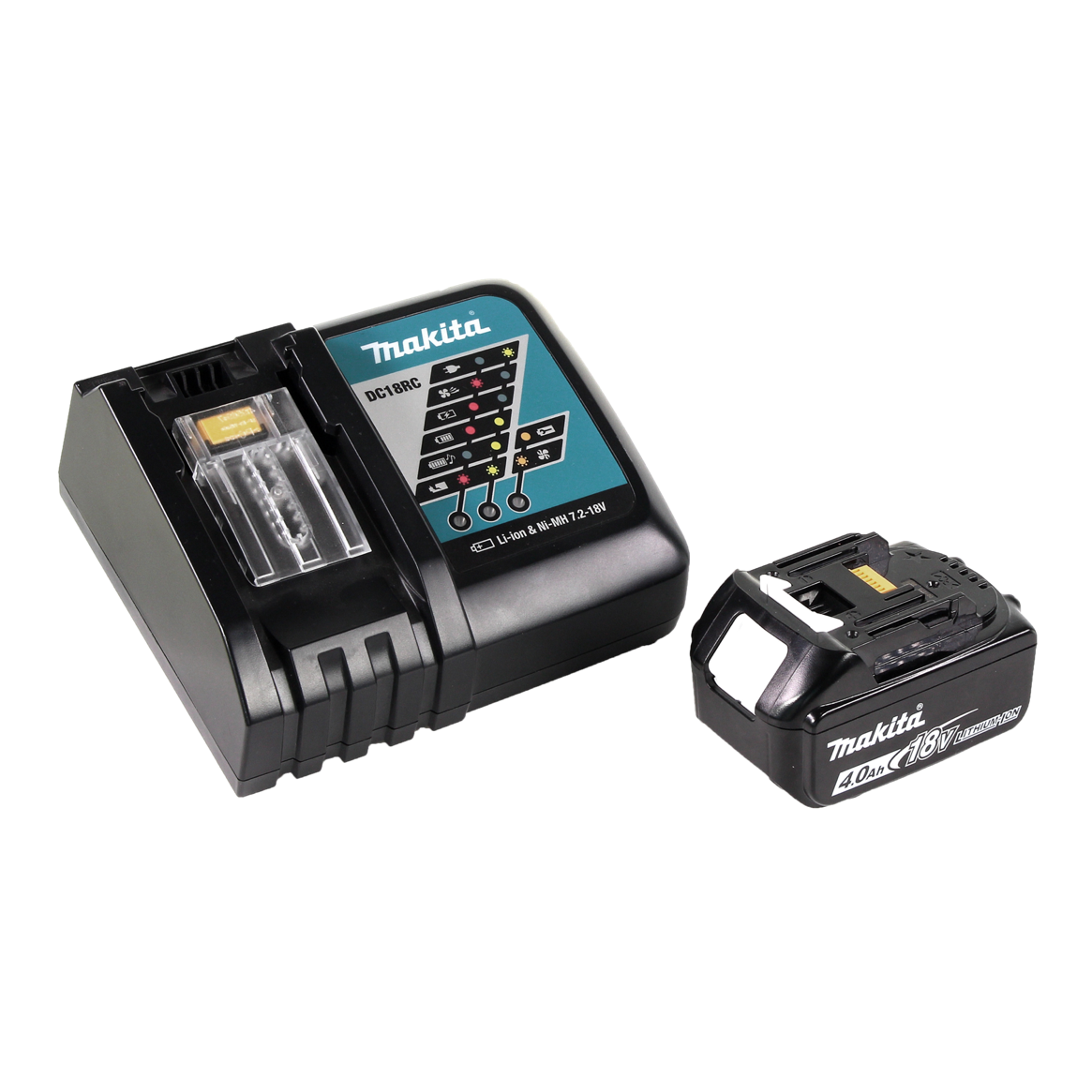 Makita DTL 061 RM1J Clé à chocs angulaire sur batterie 18V 1/4" 60Nm + 1x batterie 4,0Ah + chargeur + Makpac