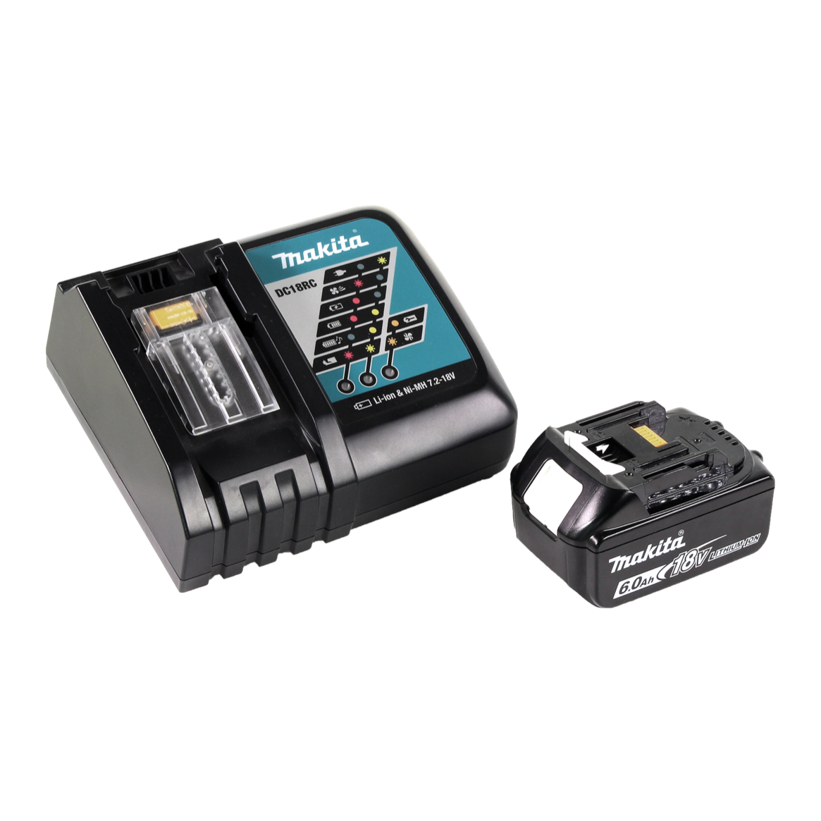 Makita DTL 061 RG1J Meuleuse à chocs angulaire sans fil 18V 1/4" 60Nm + 1x Batterie 6.0Ah + Chargeur + Makpac