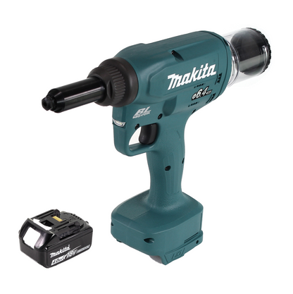 Makita DRV 250 M1 Akku Blindnietsetzgerät 18V 20kN Brushless + 1x Akku 4,0Ah - ohne Ladegerät