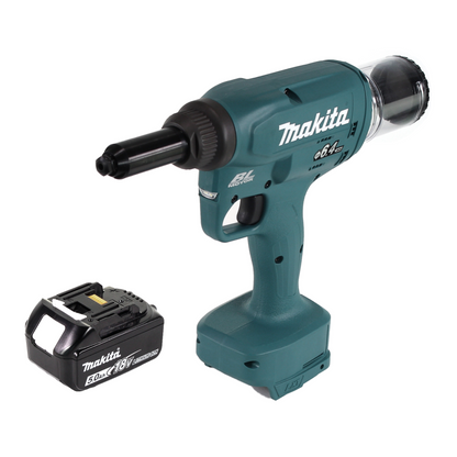 Makita DRV 250 T1 Akku Blindnietsetzgerät 18V 20kN Brushless + 1x Akku 5,0Ah - ohne Ladegerät