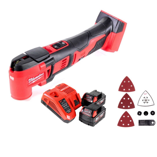 Milwaukee M18 BMT-502C Outil multifonction sans fil 18V (4933446203) + 2x Batteries 5.0Ah + Chargeur