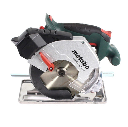 Metabo MKS 18 LTX 58 scie circulaire à métaux sur batterie 18V 165 mm (600771840) + 2x batterie 4,0Ah + chargeur + MetaLoc