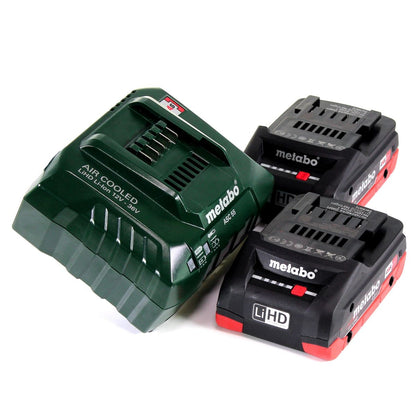 Metabo MKS 18 LTX 58 Akku Metall Handkreissäge 18V 165 mm ( 600771840 ) + 2x Akku 4,0Ah + Ladegerät + MetaLoc