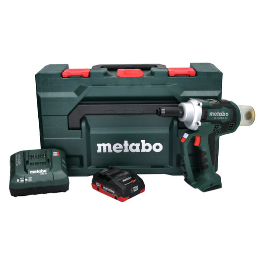 Metabo NP 18 LTX BL 5.0 Akku Blindnietpistole 18 V 10 kN Brushless + 1x Akku 4,0 Ah + Ladegerät + metaBOX