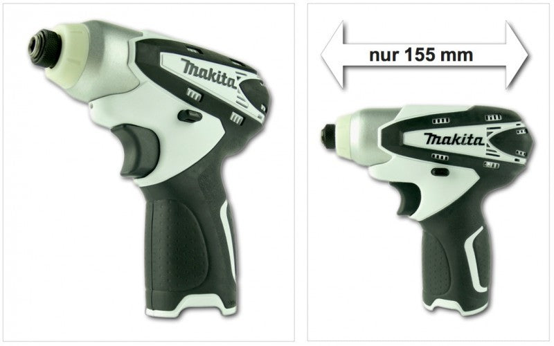 Makita TD090 D 10,8 V Li-ion Akku Schlagschrauber WEISS + 1x Makita BL1013 Akku - Toolbrothers