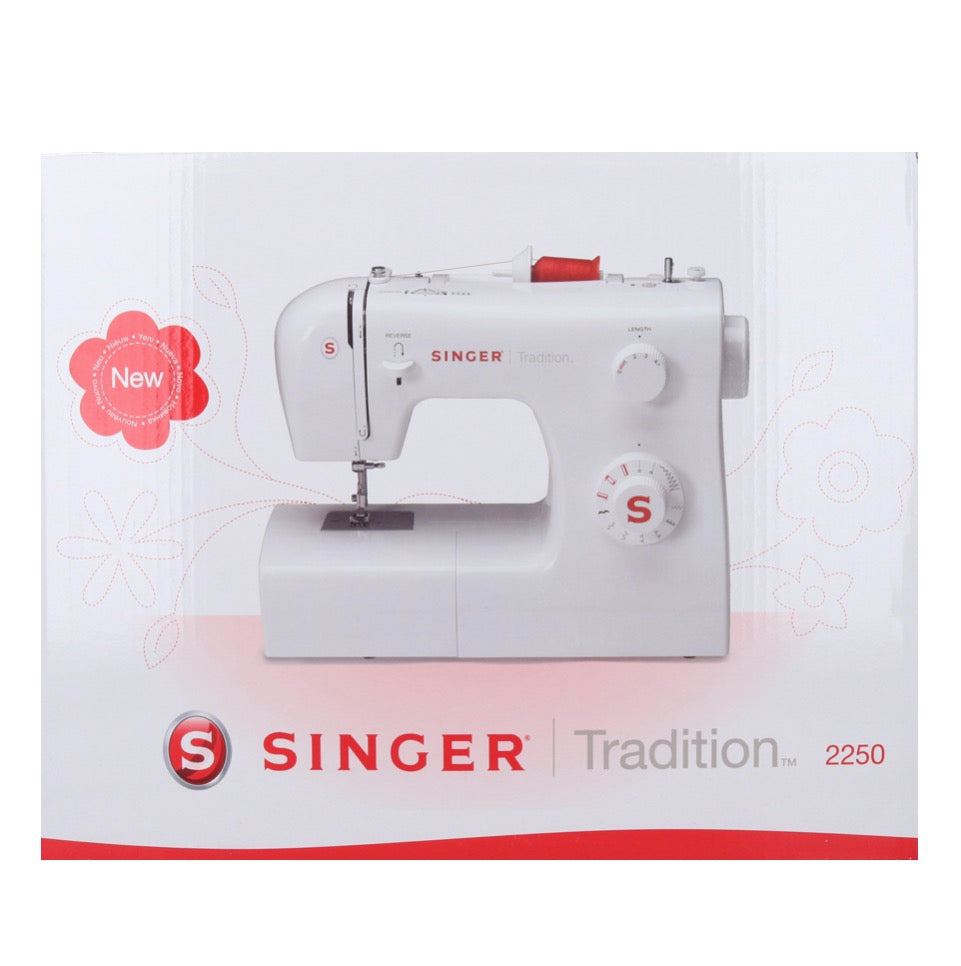 Singer 2250 Tradition Nähmaschine 72 Watt 700 U/min 5mm Stichlänge / 4mm Stichbreite