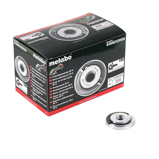 Metabo Écrou de serrage rapide Meuleuse M14 (630832000) - 10 pièces