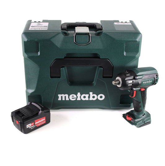 Clé à chocs sans fil Metabo SSW 18 LTX 400 BL 18 V 400 Nm 1/2" brushless + 1x batterie 5,2 Ah + metaBOX - sans chargeur