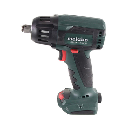 Visseuse à chocs sans fil Metabo SSW 18 LTX 400 BL 18 V 400 Nm 1/2" sans balais + 2x batterie 5,2 Ah + chargeur + métaBOX