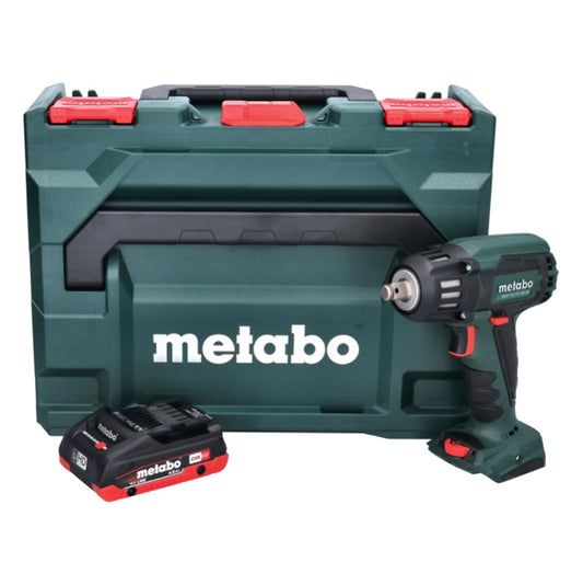 Metabo SSW 18 LTX 400 BL Akku Schlagschrauber 18 V 400 Nm 1/2" Brushless + 1x Akku 4,0 Ah + metaBOX -  ohne Ladegerät