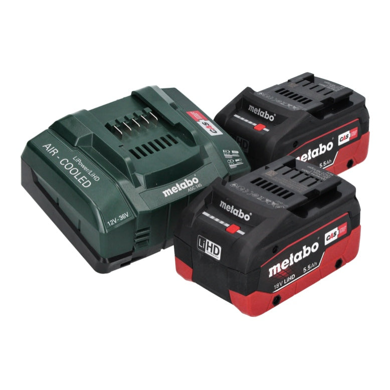 Visseuse à chocs sans fil Metabo SSW 18 LTX 400 BL 18 V 400 Nm 1/2" brushless + 2x batterie 5,5 Ah + chargeur + métaBOX