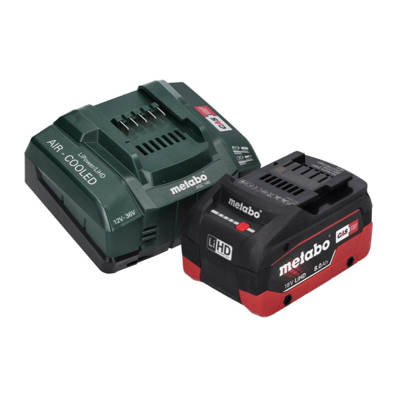 Visseuse à chocs sans fil Metabo SSW 18 LTX 400 BL 18 V 400 Nm 1/2" sans balai + 1x batterie 8,0 Ah + chargeur + métaBOX