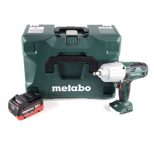 Clé à chocs sans fil Metabo SSW 18 LTX 600 18 V 600 Nm 1/2" + 1x batterie LiHD 5,5 Ah + MetaLoc - sans chargeur