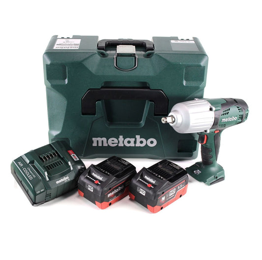 Clé à chocs sans fil Metabo SSW 18 LTX 600 18 V 600 Nm 1/2" + 2x batterie LiHD 5,5 Ah + chargeur + MetaLoc