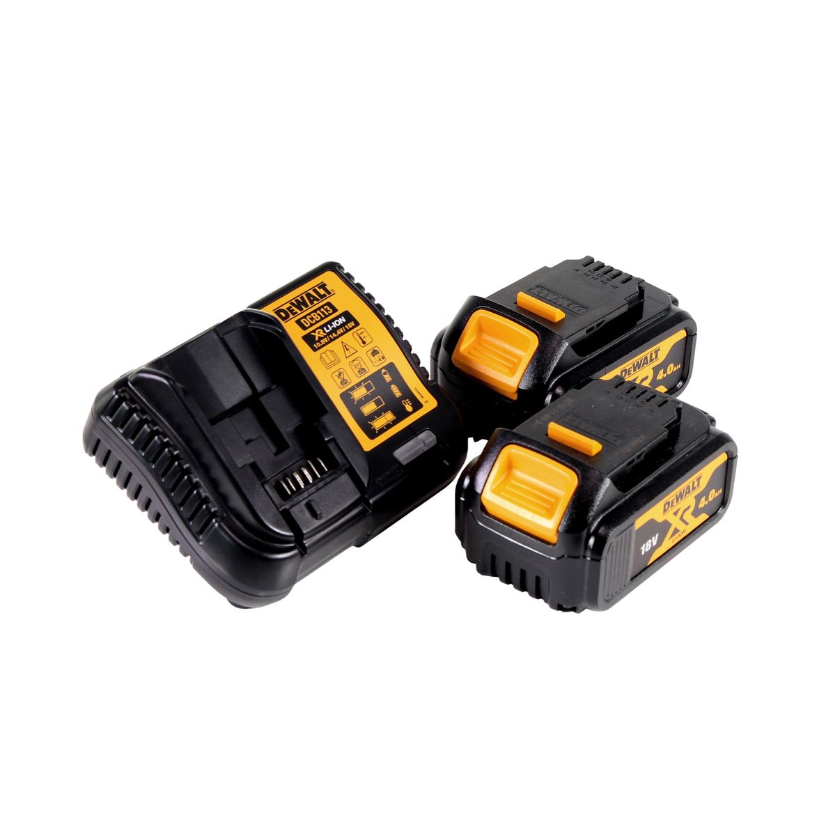 Radio à batterie DeWalt DCR 027 M2 DAB+ 10,8-18,0 V + 2x batteries 4,0Ah + chargeur