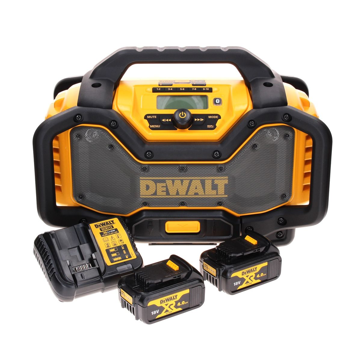 Radio à batterie DeWalt DCR 027 M2 DAB+ 10,8-18,0 V + 2x batteries 4,0Ah + chargeur