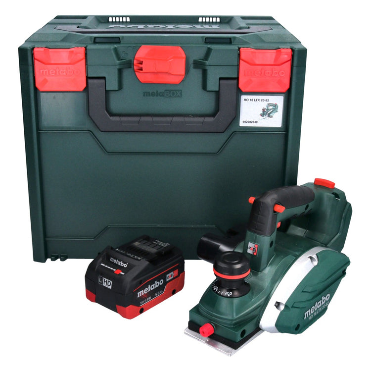 Metabo HO 18 LTX 20-82 Akku Hobel 18 V 82 mm + 1x Akku 5,5 Ah + metaBOX - ohne Ladegerät - Toolbrothers