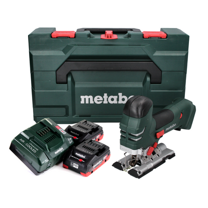 Metabo STA 18 LTX 140 Akku Stichsäge 18 V + 2x Akku 4,0 Ah + Ladegerät + metaBOX