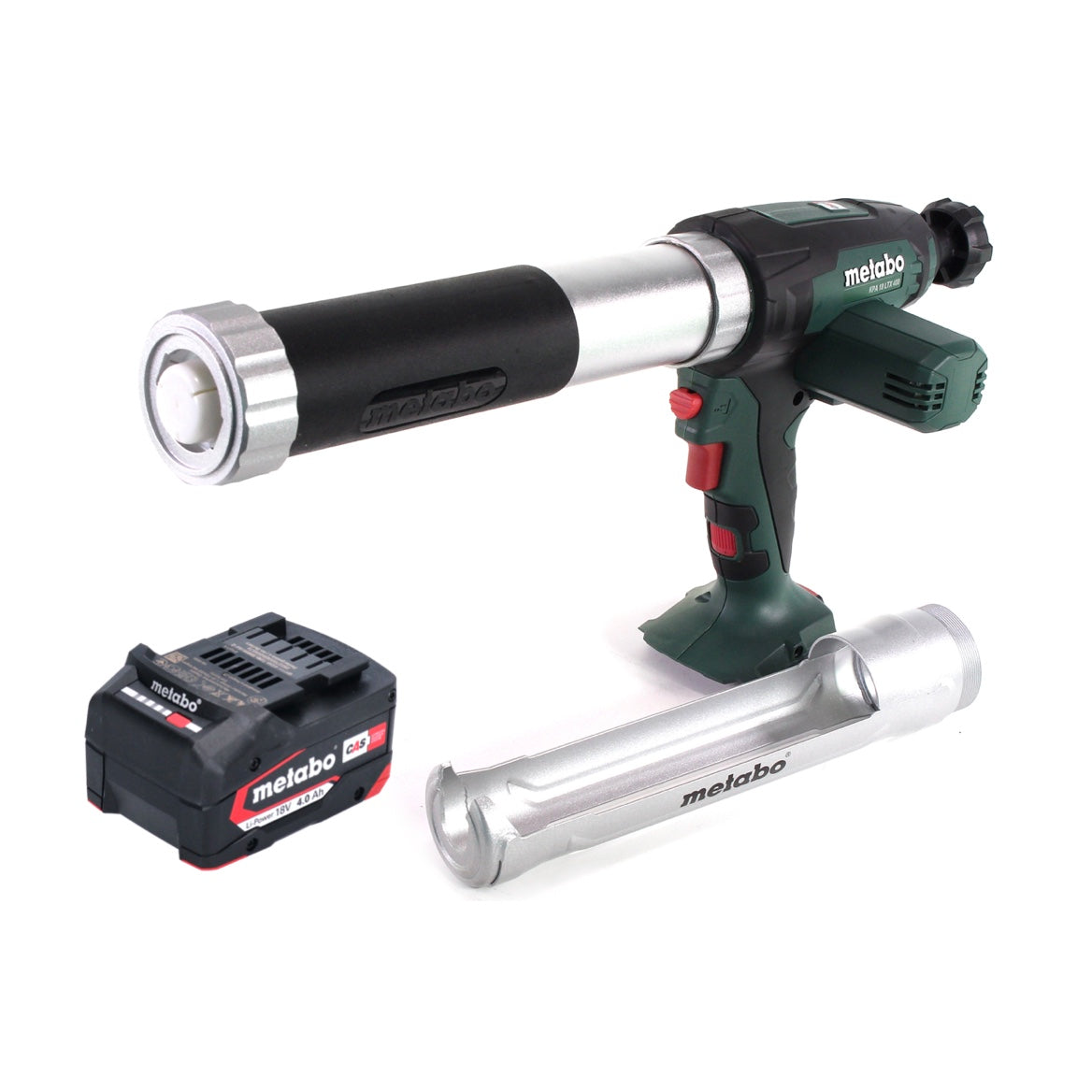 Pistolet à cartouche sur batterie Metabo KPA 18 LTX 400 18 V + 1x batterie 4,0 Ah - sans chargeur