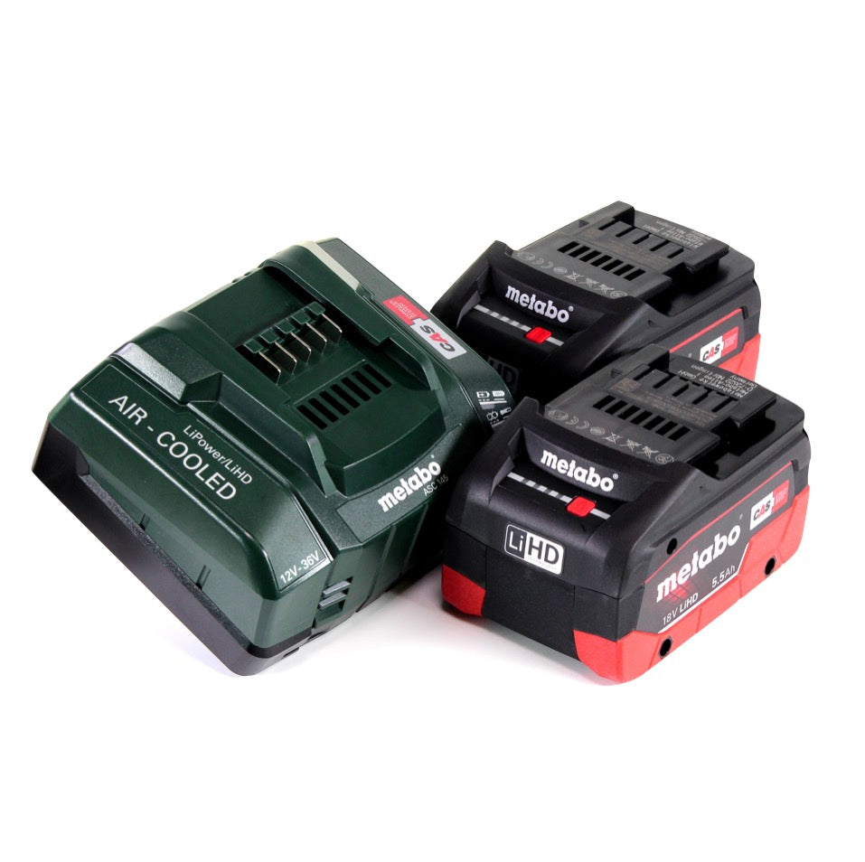 Metabo STAB 18 LTX 100 Scie sauteuse sans fil 18V + 2x Batteries LiHD 5,5 Ah + Chargeur + Coffret MetaBOX