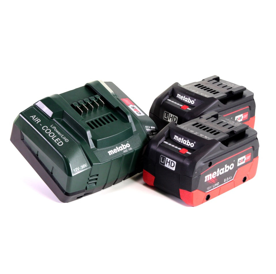 Metabo STAB 18 LTX 100 Scie sauteuse sans fil 18V + 2x Batteries 8,0Ah + Chargeur + Coffret MetaBOX