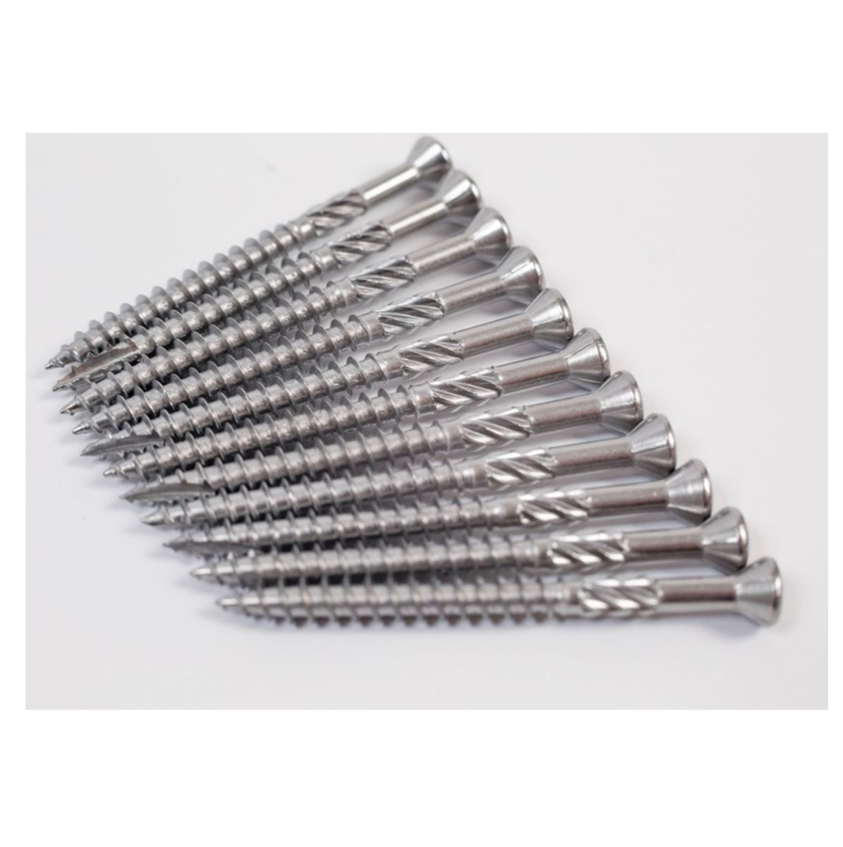 Meisterling Vis de terrasse 5x40 mm - 200 pièces (010010000001) CUT point 90 ° tête fraisée à tête fraisée avec Torx 2/3 gros filetage VA acier inoxydable