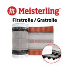 Meisterling Firstrolle / Gratrolle 320 mm x 5 m ( 012100000410 ) UV stabilisiertes hochleistungs PET Spinnvlies Gewebe ziegelrot