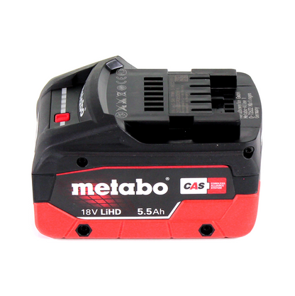 Compresseur à batterie Metabo Power 160-5 18 LTX BL OF 18 V 8,0 bar sans balais + 1x batterie LiHD 5,5 Ah - sans chargeur