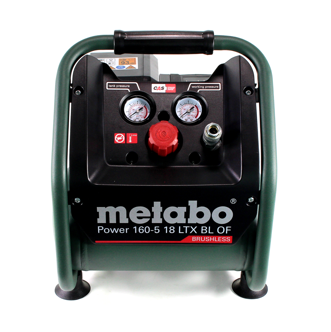 Compresseur à batterie Metabo Power 160-5 18 LTX BL OF 18 V 8,0 bar sans balais + 1x batterie LiHD 5,5 Ah + chargeur