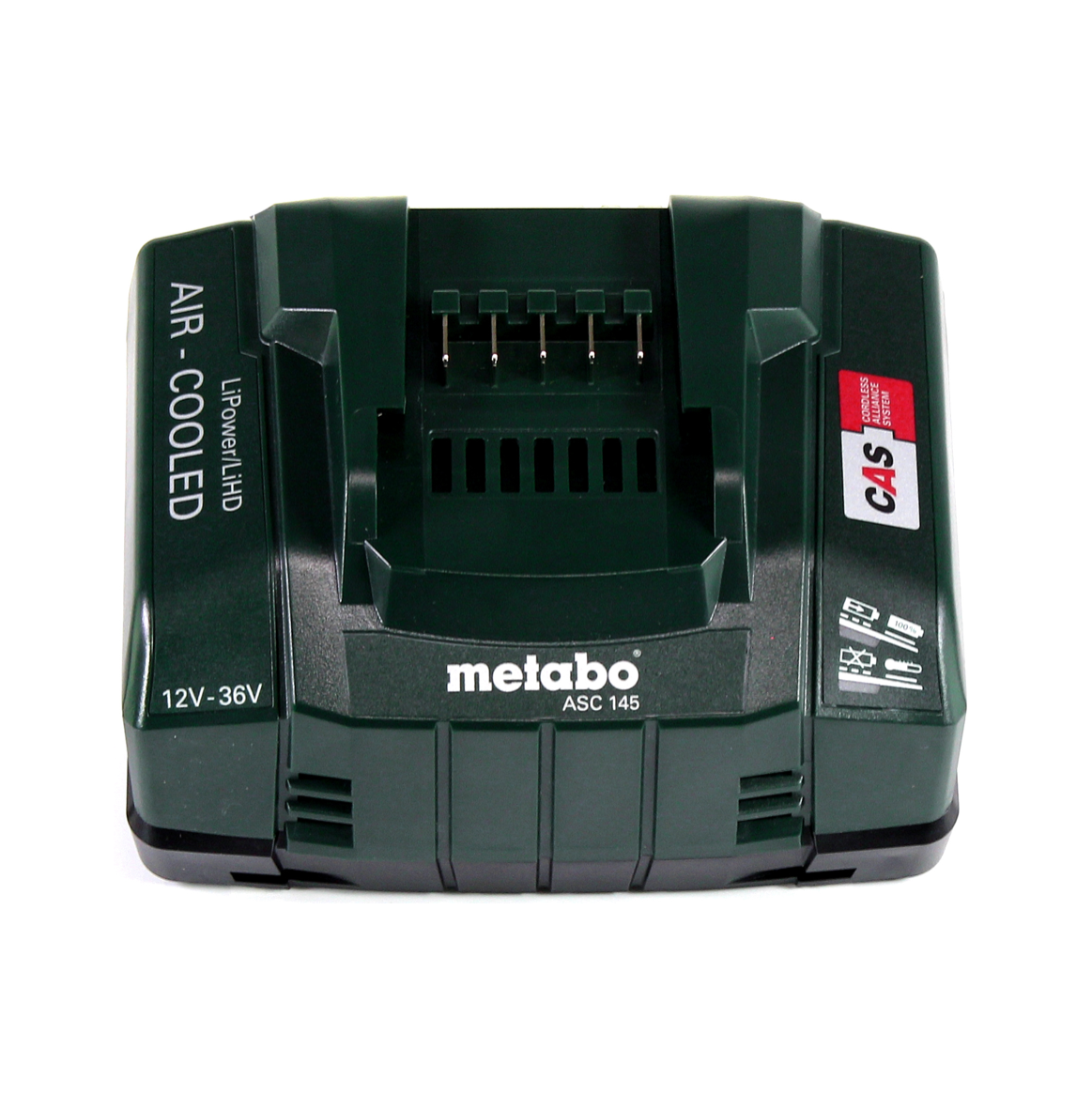 Compresseur à batterie Metabo Power 160-5 18 LTX BL OF 18 V 8,0 bar sans balais + 2 batteries LiHD 5,5 Ah + chargeur