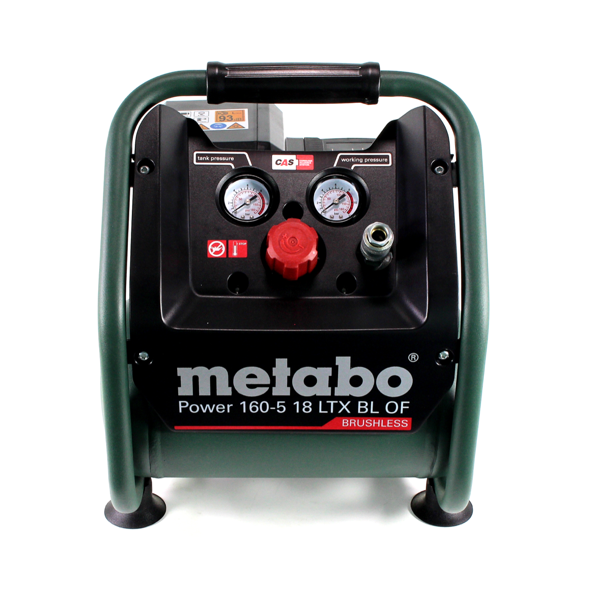 Compresseur à batterie Metabo Power 160-5 18 LTX BL OF 18 V 8,0 bar sans balais + 1x batterie LiHD 8,0 Ah - sans chargeur