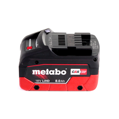 Compresseur à batterie Metabo Power 160-5 18 LTX BL OF 18 V 8,0 bar sans balais + 1x batterie LiHD 8,0 Ah + chargeur