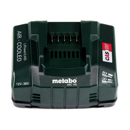 Metabo Power 160-5 18 LTX BL OF Akku Kompressor 18 V 8,0 bar Brushless + 2x LiHD Akkupack 8,0 Ah + Ladegerät