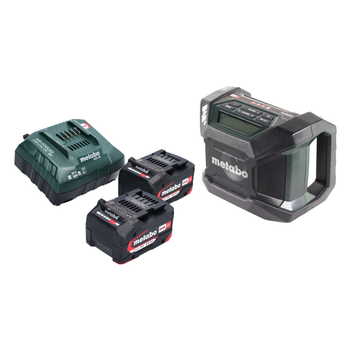 Metabo R 12-18 DAB+ BT Akku Baustellenradio 12-18 V DAB+ + 2x Akku 4,0 Ah + Ladegerät