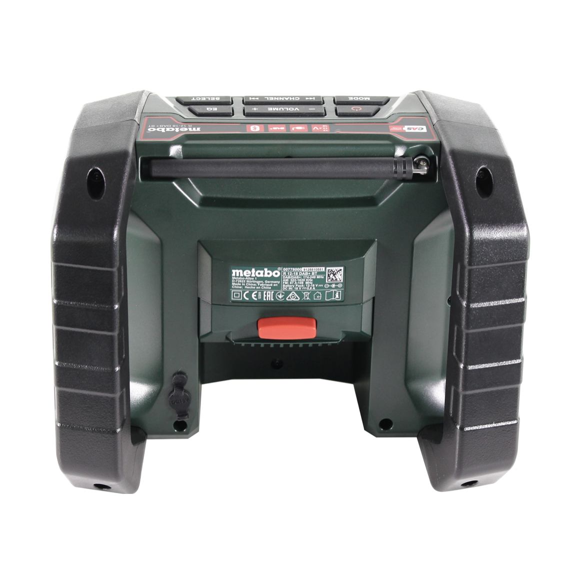 Metabo R 12-18 DAB+ BT radio de chantier sur batterie 12-18 V DAB+ + 1x batterie LiHD 4,0 Ah - sans chargeur