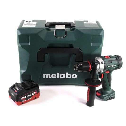 Perceuse à percussion sans fil Metabo SB 18 LTX Impuls 18 V 110 Nm + 1x batterie LiHD 5,5 Ah + MetaLoc - sans chargeur