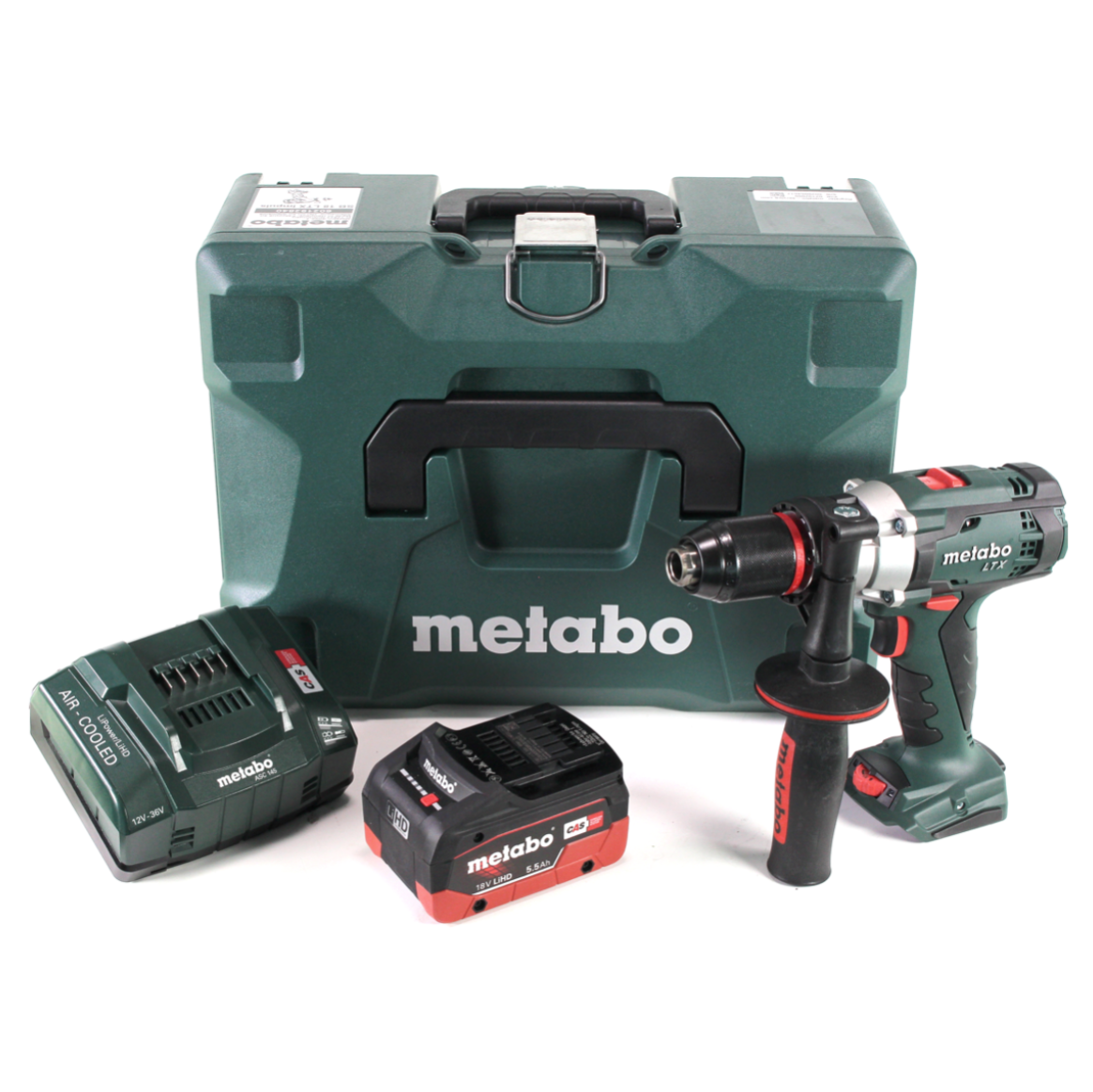 Perceuse à percussion sans fil Metabo SB 18 LTX Impuls 18 V 110 Nm + 1 batterie LiHD 5,5 Ah + chargeur + MetaLoc