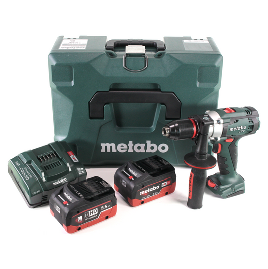 Perceuse à percussion sans fil Metabo SB 18 LTX Impuls 18 V 110 Nm + 2x batterie LiHD 5,5 Ah + chargeur + MetaLoc