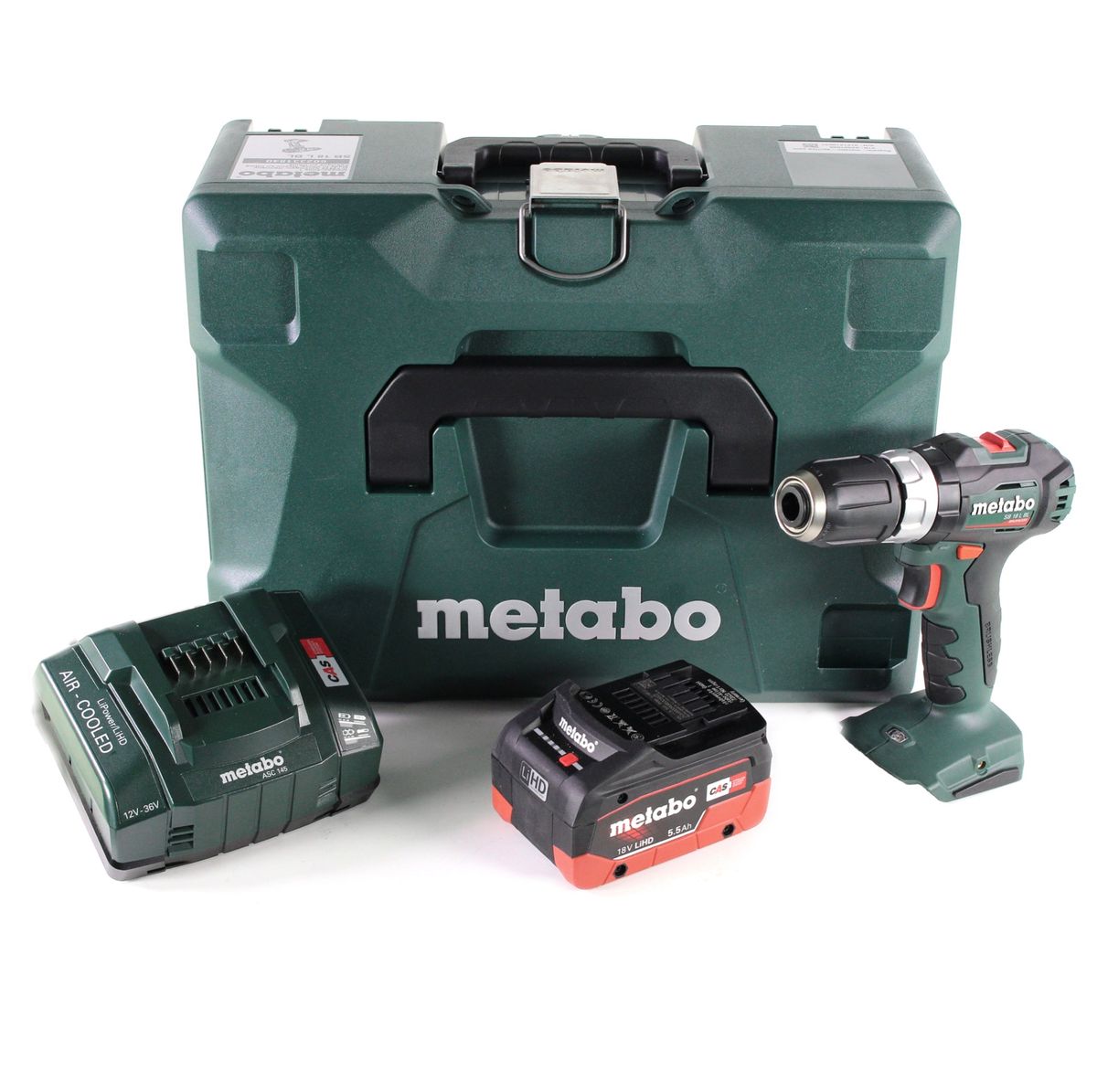 Perceuse à percussion sans fil Metabo SB 18 L BL 18 V 60 Nm sans balais + 1 batterie LiHD 5,5 Ah + chargeur + MetaLoc